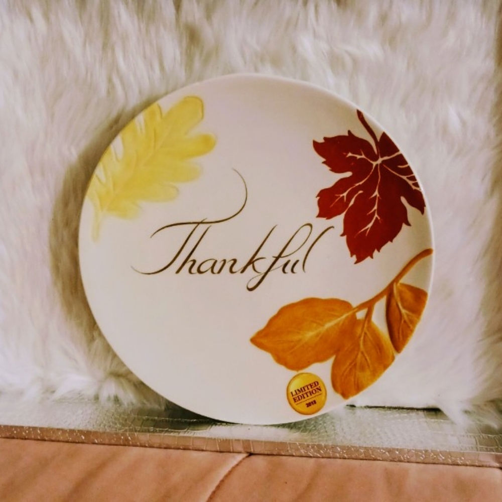 THANKFUL Dinnerware Plate - Better Homes & Gardens 2013 Limited Edition